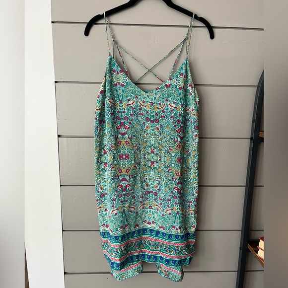 Anthropologie Maeve Merit Tunic‎ size 6 strappy silk boho - Picture 5 of 10
